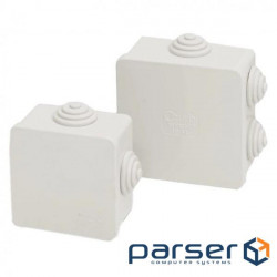 Junction box Courbi 65x65x40 gray 