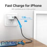 Кабель Vention USB - Lightning (M/M), 2.4 A, 1 м , Black (LABHF)