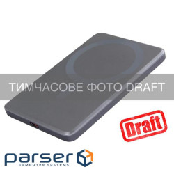Акумулятор портативний літій-іонний Power Bank 2E Slim Wireless QI 5000мА год, 20Вт (2E-PB0515-GREY)