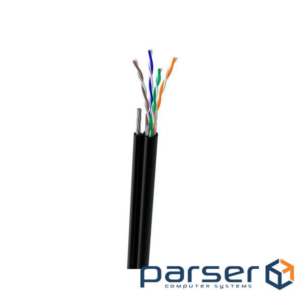 Кабель мережевий OK-Net UTP-cat.5E-SL, трос 4*0,5мм, outdoor, 305м (КПП-ВП) (100) 4*2*0,49)