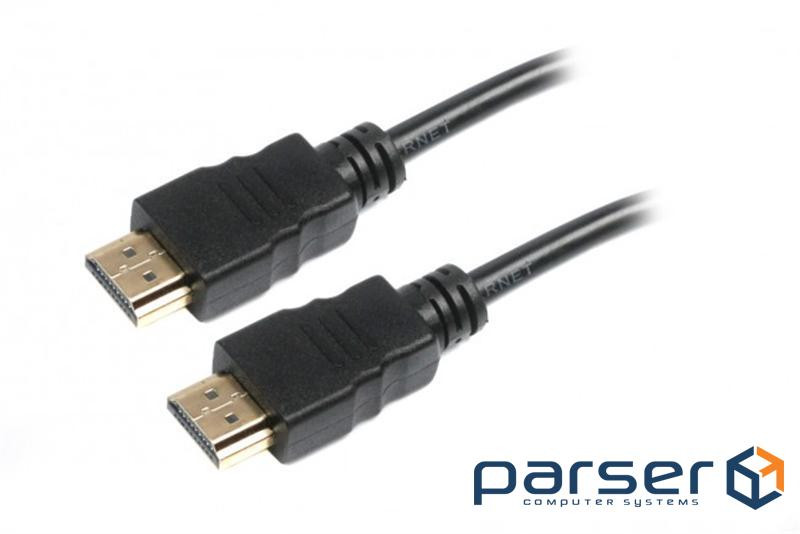Кабель мультимедійний HDMI to HDMI 0.5m Maxxter (V-HDMI4-0.5M)