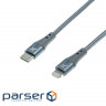 Дата кабель USB-C to Lightning 1.0m PD MFI Grand-X (CL-01)