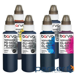Чорнило Barva Canon PGI-450PGBK pigm + CLI-451BK/C/M/Y/GY 6x100 мл special (CPGI450-100-2MP)