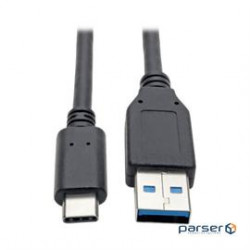 USB-C to USB-A Cable (M/M), USB 3.1 Gen 1 (5 Gbps), Thunderbolt 3 Compatible, 6 ft. (U428-006)