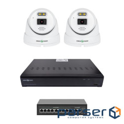Комплект видеонаблюдения на 2 камеры GV-IP-K-W101/2 5MP (Ultra AI)
