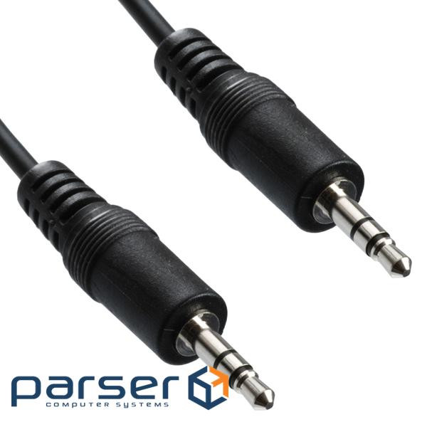 Кабель AUX Audio 3.5мм M/M 1.5м чорний (B00546)