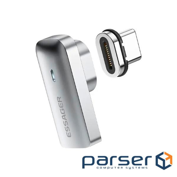 Перехідник USB-C magnetic 20Gbps 4K 90 corner Essager (EZJCX-RJ0G)