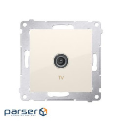 Розетка Premium TV, кремовая (DAK1.01/41)