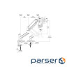 Настільне кріплення для монітора VINGA TD32-1151-L 10"-32" Black