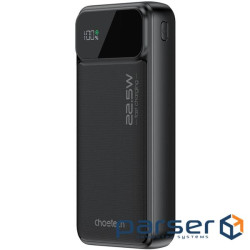 УМБ Choetech 20000mAh 22.5W PD,QC3.0 2USB-A+USB-C In/Out Black (B729-ACBK)