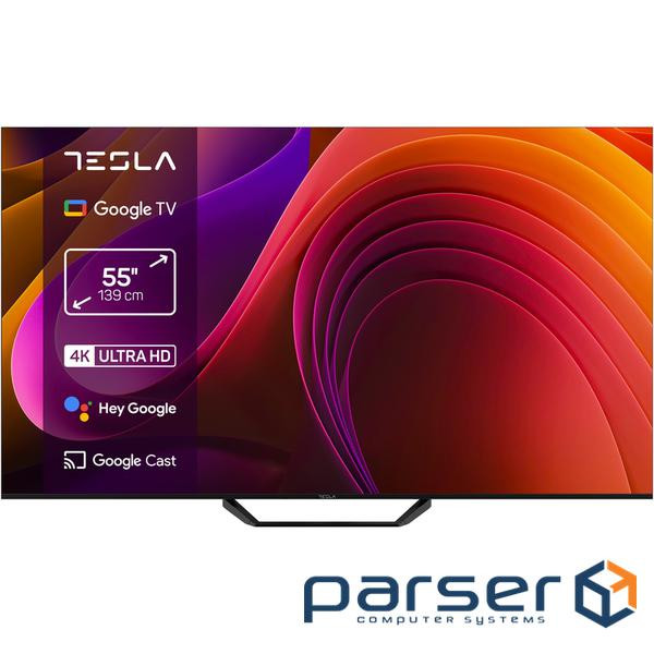 Телевизор Tesla 55E655BUS/ 55"/ 4K UHD (3840x2160)/ 60 Гц/ со Smart TV/ 2 х 12 Вт/ wi-fi/ bluetooth/