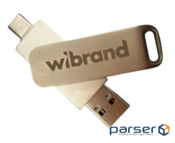 Зовнішній накопичувач SSD, 1Tb, Wibrand Wolf, Silver, Type-C / USB 3.2 (Gen 2), 1000 (WIEXSSD/WO1TB)