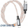 Cable HOCO U112 Shine USB-A to Lightning 1m Gray (6931474788801)