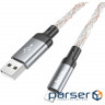 Cable HOCO U112 Shine USB-A to Lightning 1m Gray (6931474788801)