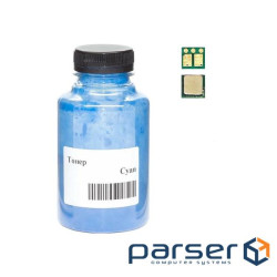 Тонер + чіп АНК для Canon MF651Cw/MF655Cdw/MF657Cdw, 067H бутль 70г 2400 ст. Cyan (50000410) . Cyan (50000410)