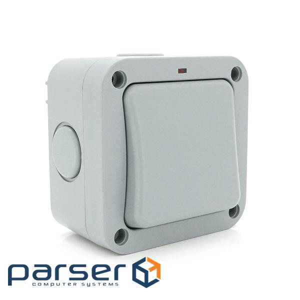 Вимикач одинарний зовнішнього монтажу, водонепроникний, IP65, AC: 110-250V, 10A, White (YT-MP12) , IP65, AC: 110-250V, 10A, White (YT-MP12)