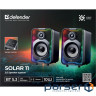 Акустична система 2.0 Defender Solar 11 10Вт, Bluetooth, RGB підсвітка, USB, чорна (65811)