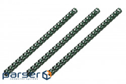 Plastic springs for binder 2E, 19mm, dark green, 100 pcs (2E-PL19-100DGR)