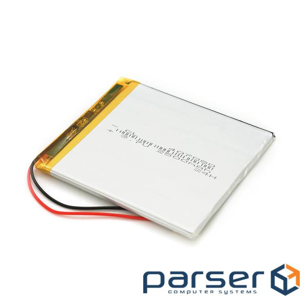 Літій-полімерний акумулятор 4*70*80mm (Li-ion 3.7В 2500мА&middot,год) (407080) ) (407080)