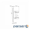 Computer socket Videx BINERA CAT6 + CAT6 double silver (VF-BNSK2PC6-SS)