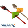 Тримач для кабелю Extradigital CC-965 Cable Clips, Green/Orange (KBC1802)
