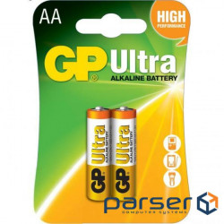 Батарейка Gp AA LR6 Ultra Alcaline * 2 (15AU-U2 / 4891199027581) (GP15AU-2UE2)