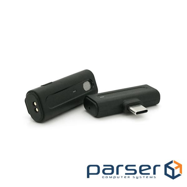 Петличний бездротовий мікрофон M9+ у кейсі, роз&apos,єм Type-C, вбудований акумулятор 80 mAh (M9+TC