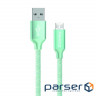Date cable USB 2.0 AM to Micro 5P 1.0m mint ColorWay (CW-CBUM002-MT)