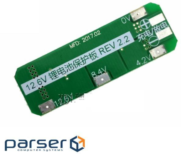Контролер заряду для літієвої батареї 18650, робочий струм 10A (HX-3S-01 10A) 10A (HX-3S-01 10A)
