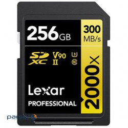 Lexar Flash Memory LSD2000256G-BNNNU 256GB Professional 2000x SDXC UHS-II card Retail