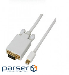Кабель Mini DisplayPort M - VGA M 1.8м білий (S0125)