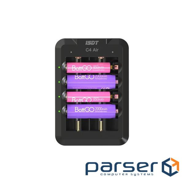 Зарядний пристрій для акумуляторів iSDT C4 Air Quick Battery Charger (iSDT-C4)