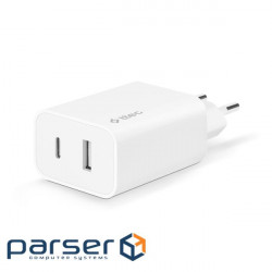 Зарядное устройство TTEC SmartCharger Duo USB-A/USB-C White (2SCS25B)