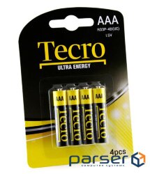 Батарейка Tecro Ultra Energy AAA/LR03 BL 4 шт (R03P-4B(UE))