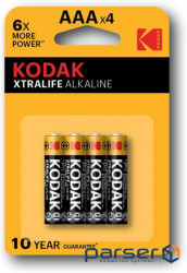 Батарейка KODAK XTRALIFE LR03 1x4 шт. блістер (30951990)