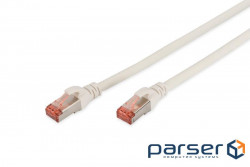 Патч-корд 0.5м , CAT 6 S-FTP, AWG 27/7, LSZH, white Digitus (DK-1644-005/WH)