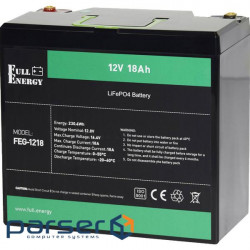 Battery FULL ENERGY LiFePO4 FEG-1218 (12V, 18Ah )