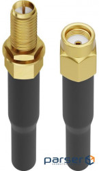 Кабель антенний-підовжувач RF:RP-SMA M/F 2.0m,LMR195 LowLoss Gold Cu,чорний (62.09.8349-1)