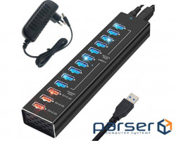 Концентратор USB3.2 Gen1 Dynamode DM-UH-P1013 Black