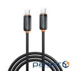 Дата кабель USB-C to USB-C 1.0m 27W black XO (XO-CB-300CC-BK)