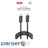 Дата кабель USB-C to USB-C 1.0m 27W black XO (XO-CB-300CC-BK)