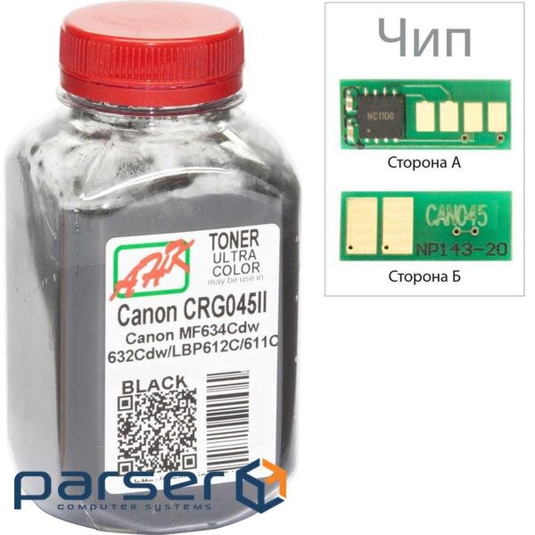 Тонер Canon MF610/630 80г Black +chip AHK (3203113)