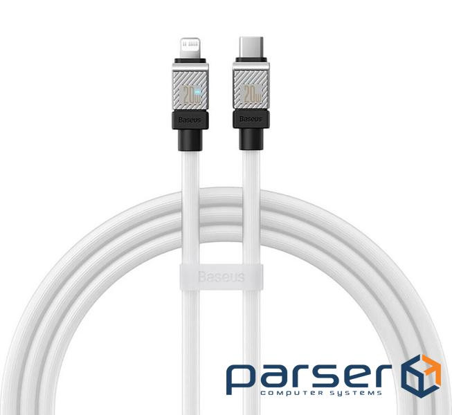 Кабель Baseus CoolPlay Series Fast Charging Cable Type-C to iP 20W 2m White (CAKW000102)