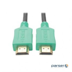 High Speed HDMI Cable, Digital Video with Audio, UHD 4K (M/M), Green, 10 ft. (P568-010-GN)