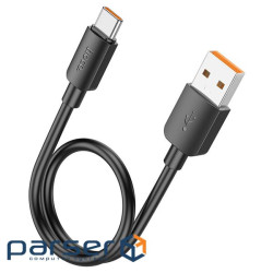 Кабель Hoco X96, USB-Type-C, 100W, Black, довжина 0.25м, BOX (Hoco X96 / 0.25B)