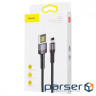 Кабель Baseus Cafule Cable（Special Edition）USB For iP 2m Grey+Black (CALKLF-HG1)