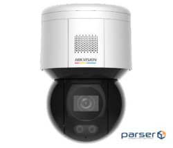 IP PTZ video camera 4MP Hikvision DS-2DE3A400BW-DE(F1)(S5) with built-in microphone for video system 