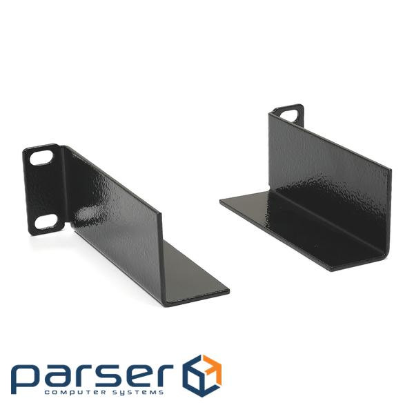 Комплект опор задніх для шаф і стійок посилений (2мм метал) подовжений(100мм), 2 шт, ч (UA-DR-1U2EB) (UA-DR-1U2EB)