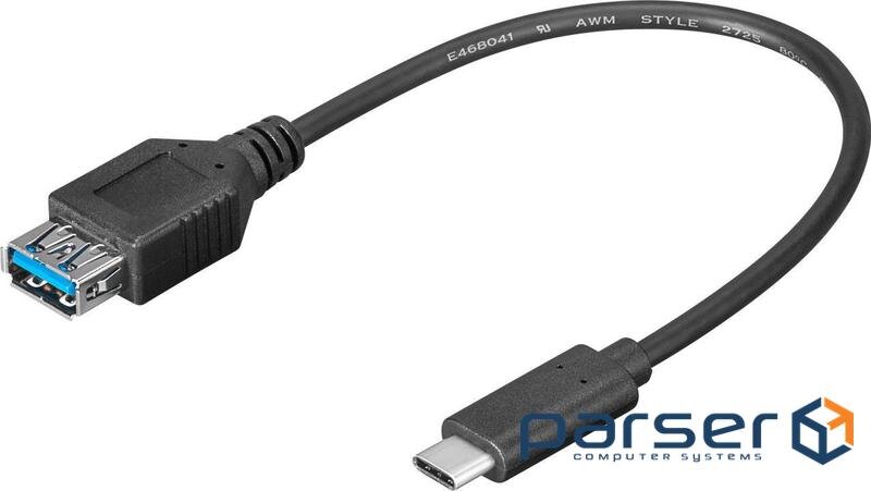 Adapter Goobay USB Type-C-3.0A M/F (USB3.0) 0.20m OTG Nickel Cu (75.06.7894-1)