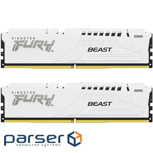 Оперативна пам'ять Kingston FURY Beast White EXPO 64GB 5600MT/s DDR5 (Kit of 2) (KF556C36BWEK2-64)
